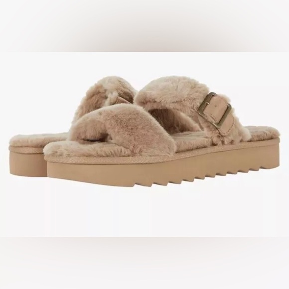 Koolaburra Shoes - KOOLABURRA BY UGG FURR-AH SLIDE SANDALS SLIPPERS  WOMENS AMPHORA